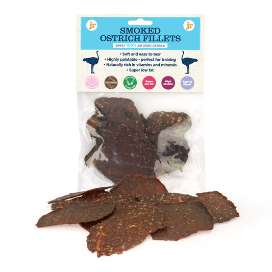 JR Pet Products Smoked Ostrich Fillets 80g