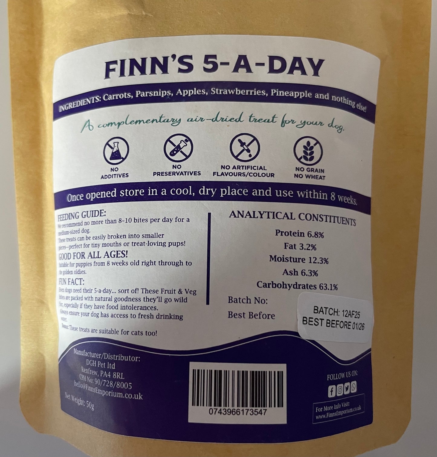 Finn's Emporium Finn's 5-a-Day (50g)