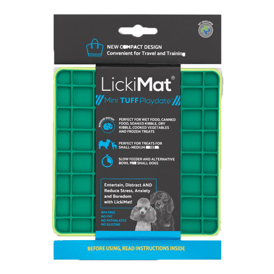 LickiMat Mini Tuff Playdate - available in green only