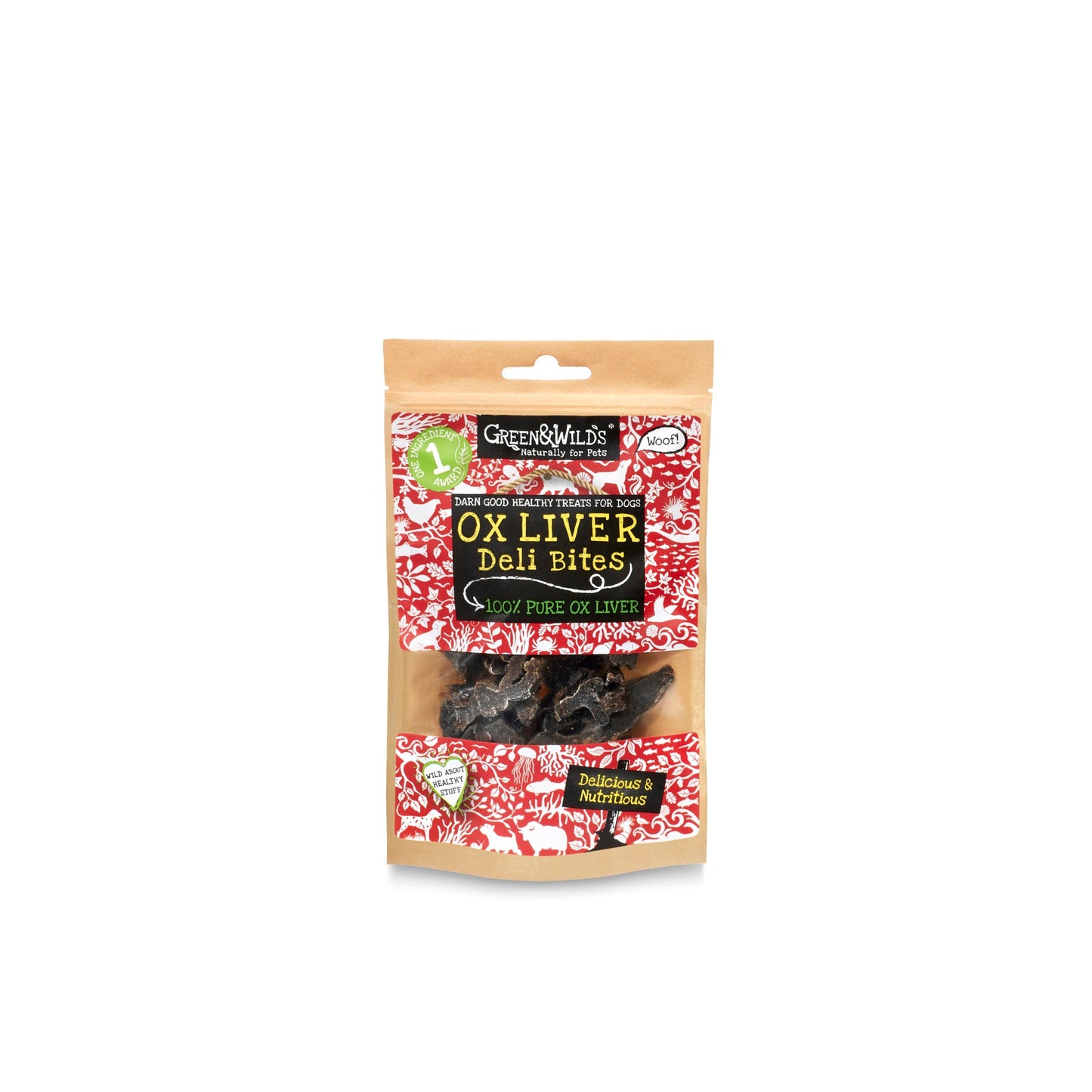 Green & Wild's Ox Liver Deli Bites for Dogs (40g)