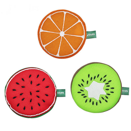 Crufts Fruit Soaker Cool Toy - ideal for summer! 3 fruit designs available!