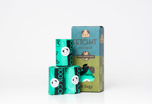 FETCH.IT Classic Compostable Poo Bags (60 bags)