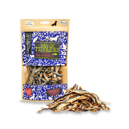 Green & Wild's Bag of Tiddlers (Sprats for Dogs) 75g