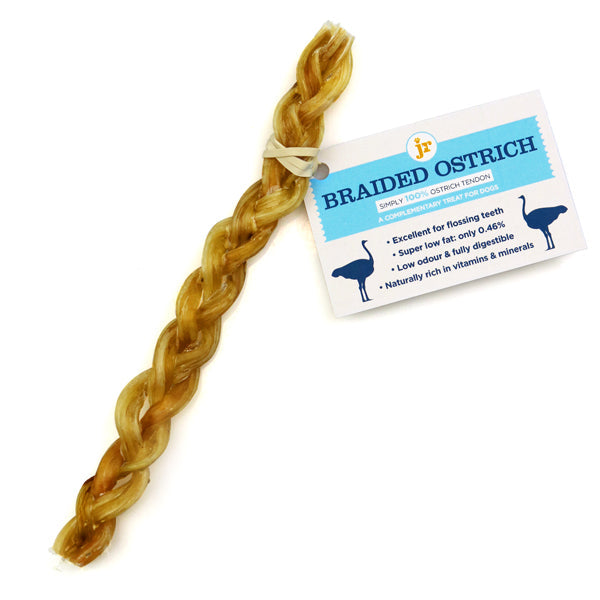 JR Pet Products Braided Ostrich (single stick, loose)