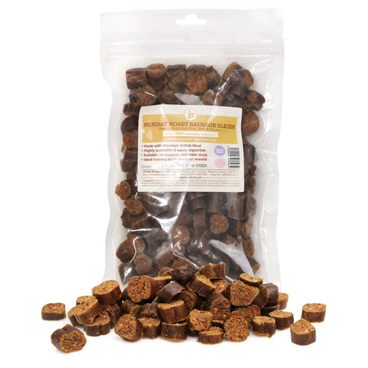 JR Pet Products Sunday Roast Sausage Slices (250g)