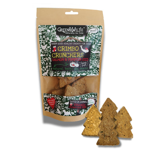 Green & Wild's Crimbo Crunchers with Salmon and Pumpkin Seed 150g