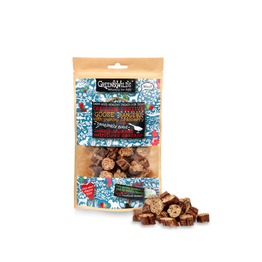 Green & Wild's Goose & Cranberry Christmas Bangers (75g)