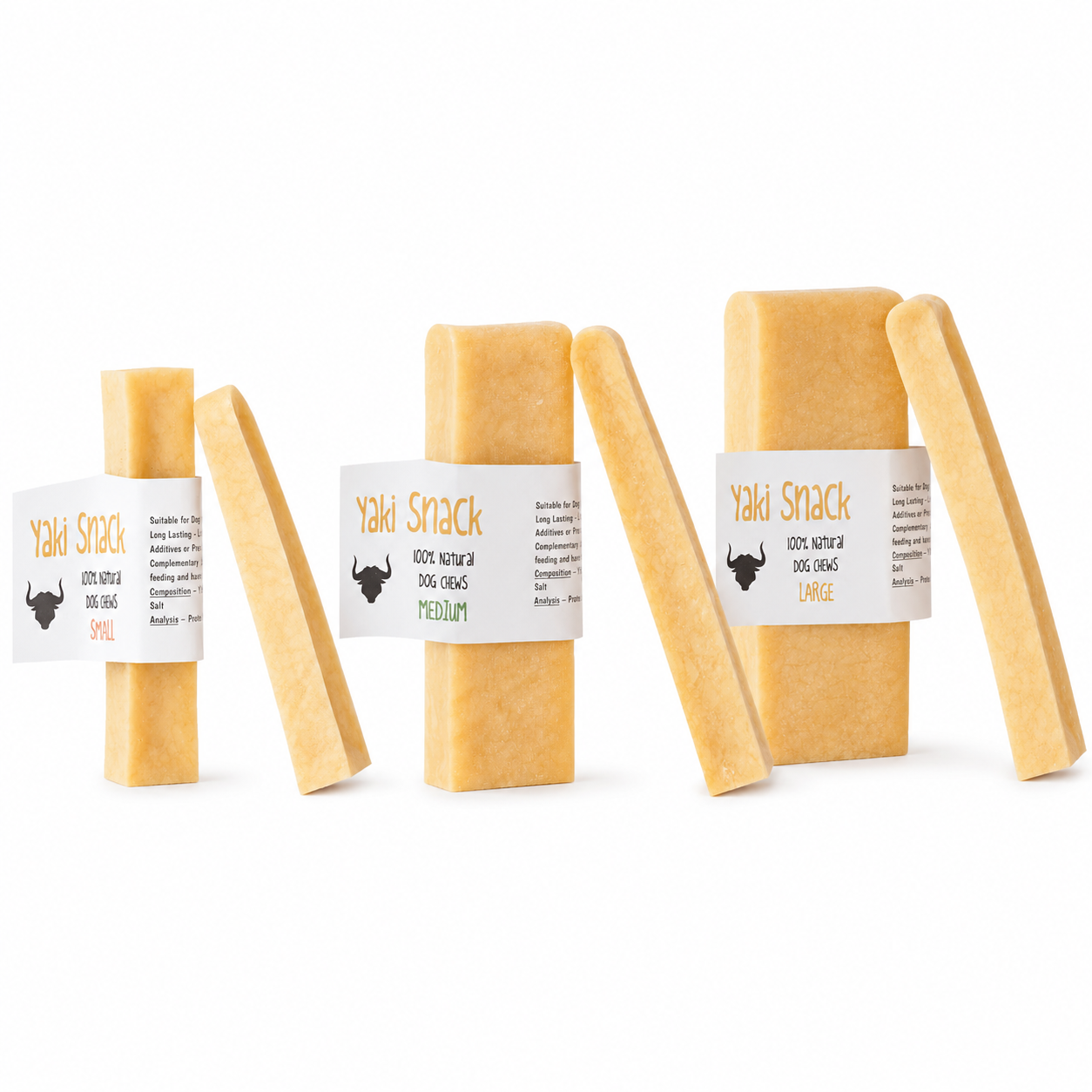 Yaki Snack Yak Chews - Small/Medium/Large