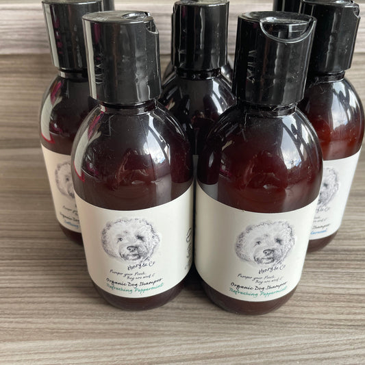 Organic Refreshing Peppermint Dog Shampoo by Henry & Co 250ml