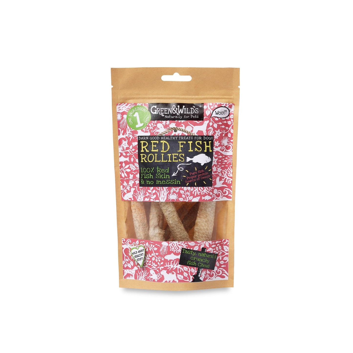 Green & Wild's Red Fish Rollies 25g
