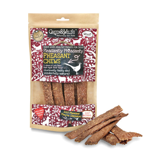 Green & Wild's Pheasant Chews 100g