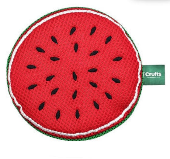 Crufts Fruit Soaker Cool Toy - ideal for summer! 3 fruit designs available!