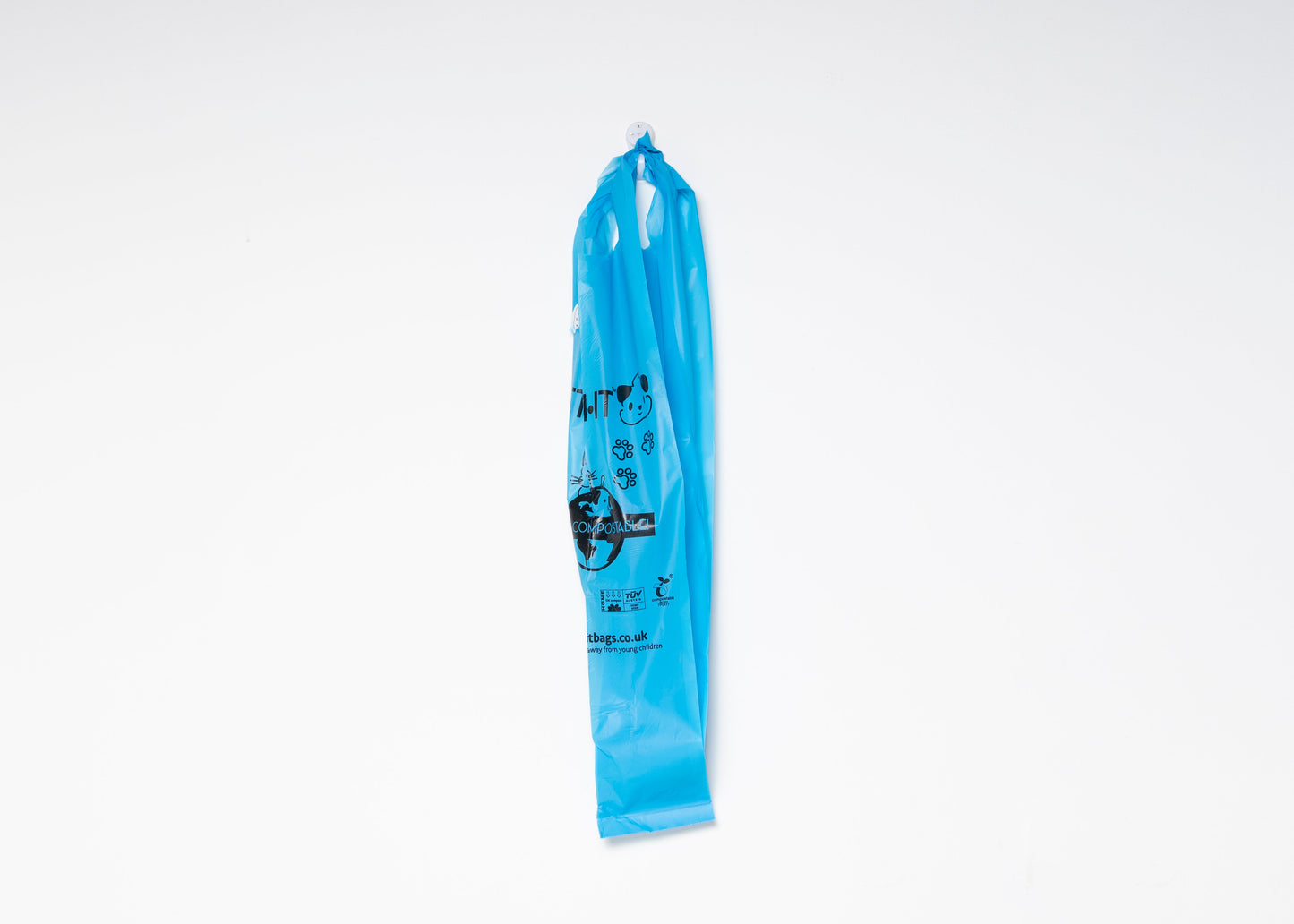 FETCH.IT Ocean Compostable Poo Bags with Tie Handles (120 bags)