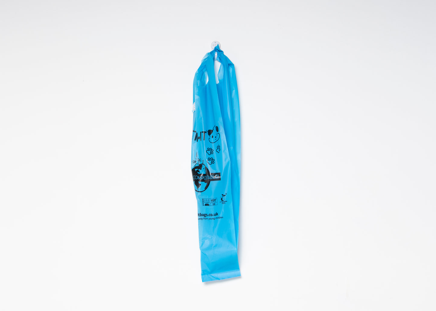 FETCH.IT Ocean Compostable Poo Bags (tie handles) - Individual Rolls