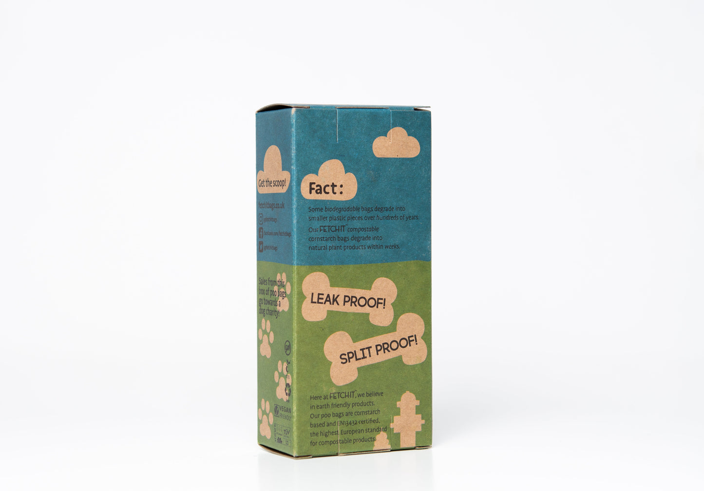 FETCH.IT Classic Compostable Poo Bags (60 bags)