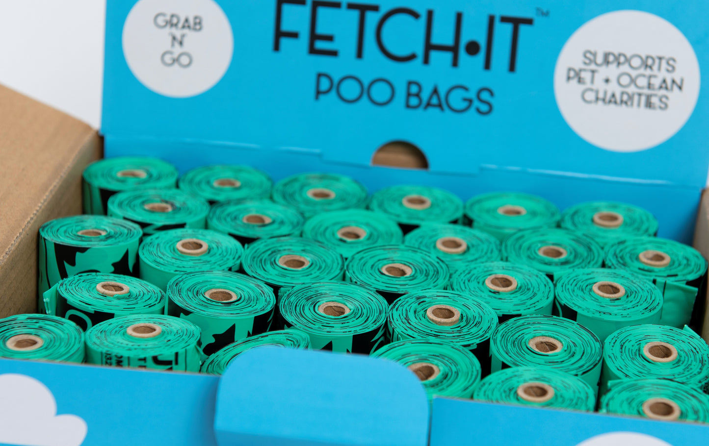 FETCH.IT Classic Compostable Poo Bags - Individual Rolls